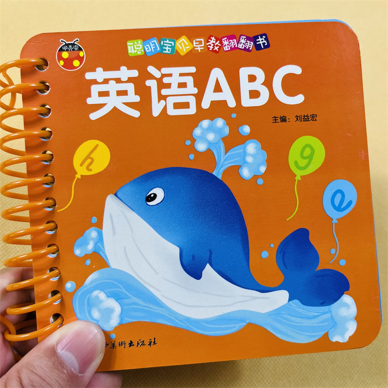 宝宝撕不烂幼儿英语启蒙卡片儿童认英文字母识字卡 英文26个字母大小写撕不烂英语单词卡片 宝宝早教认知简单零基础婴儿英语教具卡