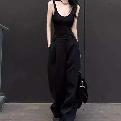 纯色吊带百搭小背心打底上衣