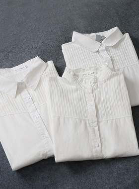 Solid color long sleeve pit strip shirt 纯色长袖坑条打底衬衫