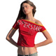 Sexy short hot 斜肩性感辣妹T恤短袖 with girl shirt sleeves
