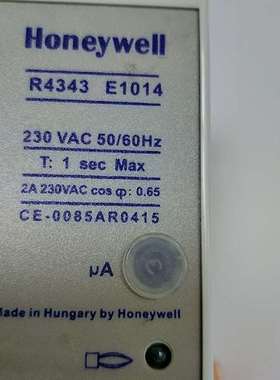 {议价}Honeywell霍尼韦尔火焰控制器R4343E1014