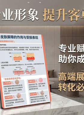 皮肤屏障科普 美容院店内展示桌面摆件助你成交