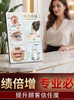 痣与命运祛痣科普美容院店内宣传桌面摆件