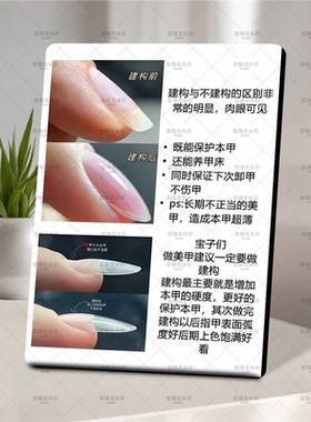 美甲建构的好处展示板定制相框纹绣店眉眼唇高清摆件摆台装饰画