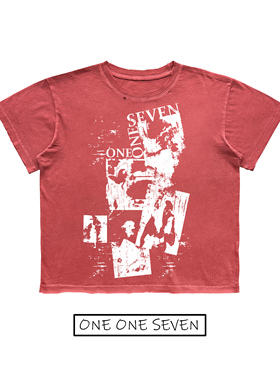 OOS‘朋克反派精神’水洗印花破洞短袖