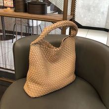 韩国2025春夏新款手工编织包大容量托特包百搭单肩手提腋下女包潮