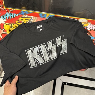 尾货 KISS乐队The Spirit of '76 Tour复古摇滚风短袖T恤男女夏薄