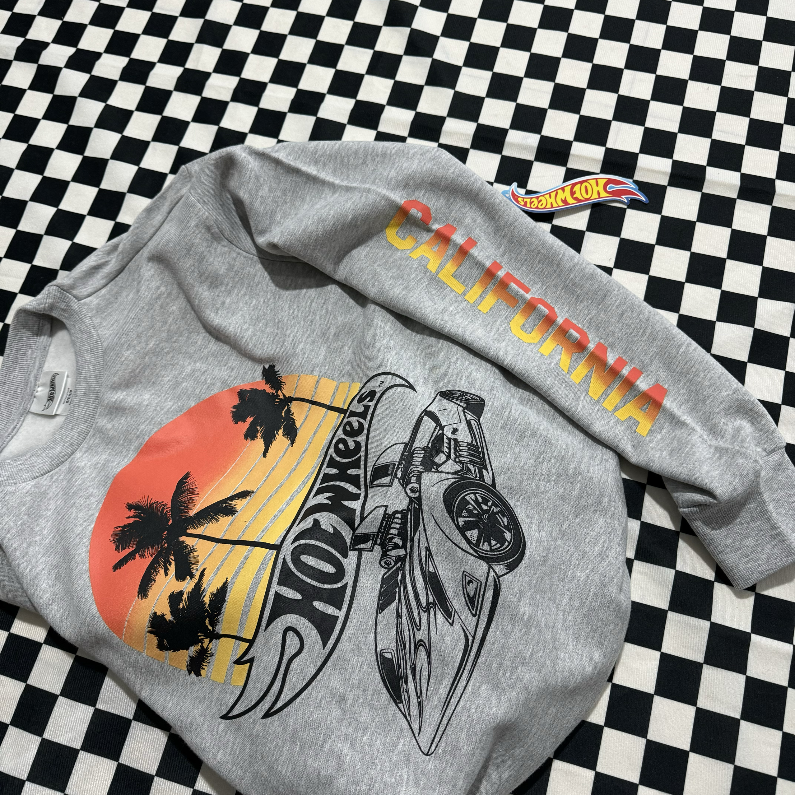 出口单 Hot Wheels 风火轮文化周边 圆领秋冬卫衣男女薄绒上衣416