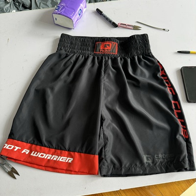 出口单 外贸 搏击俱乐部Fight Club夏薄短裤五分裤男拳击训练速干