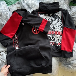 复古连帽卫衣薄绒秋冬男女帽衫 美式 429 Deadpoo话唠 打破第四面墙