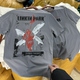 Linkin 男女t恤黄4362 Park林肯公园摇滚乐队朋克复古街头圆领短袖