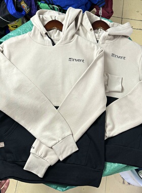 刺绣 AWS re:Invent亚玛逊 工装风连帽卫衣 复古拼色帽衫男女薄绒