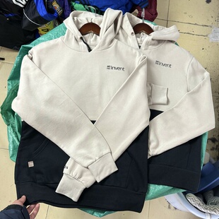 刺绣 AWS re:Invent亚玛逊 工装风连帽卫衣 复古拼色帽衫男女薄绒