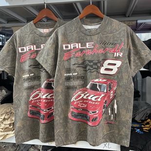 NASCAR 纳斯卡Dale Earnhardt Jr.复古赛车T恤Y2K短袖男女迷彩346
