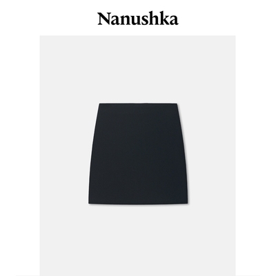 【秋冬新品】NANUSHKA 女士 ELZE 黑色修身针织半身裙