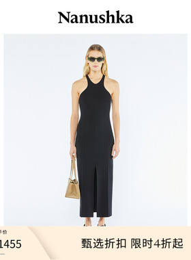 【甄选折扣】NANUSHKA 女士 ELIA 时尚优雅无袖中长款修身连衣裙