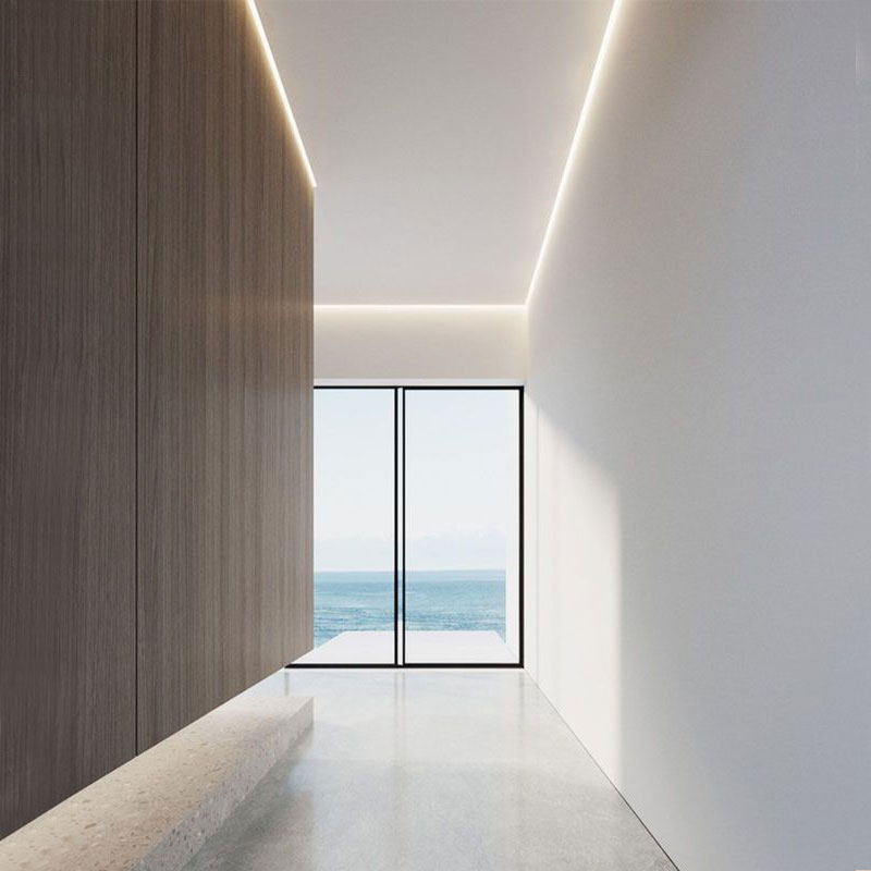 超窄线形灯嵌入式洗墙灯悬浮吊顶灯槽线性灯反光led灯带预埋灯条