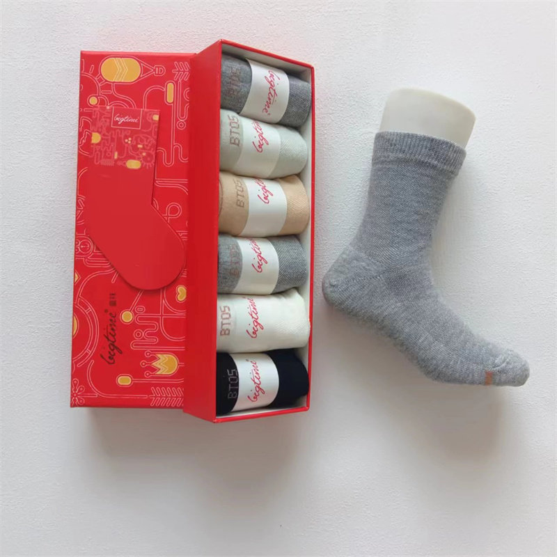 大时代防臭抗菌男女通用棉中筒袜