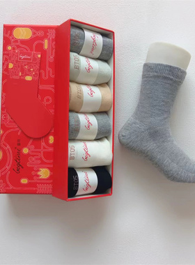 大bigtime时代正品 防臭袜抗菌袜童袜女袜四季通用男童女童中筒袜