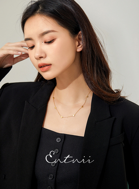 甜美爱心雕刻桃心项链锁骨链