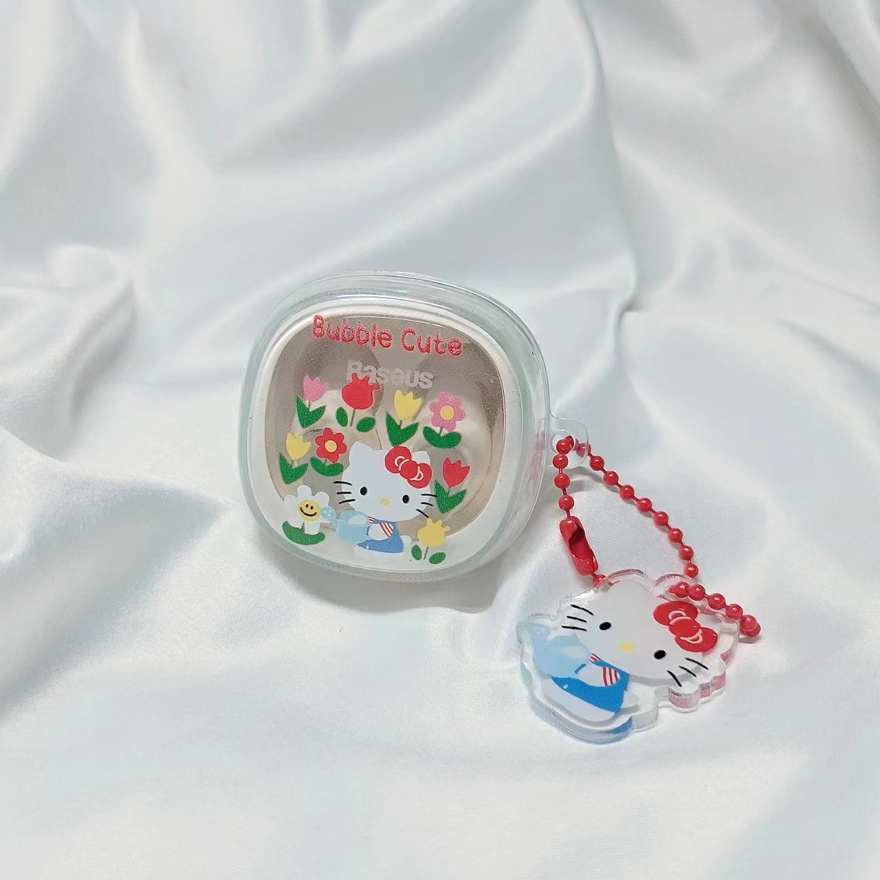 鲜花Kitty猫倍思wm02蓝牙耳机套