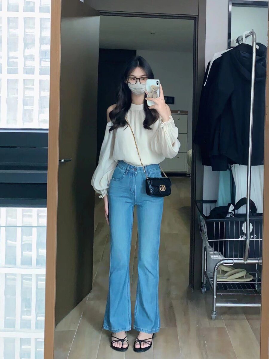 AUTUMN 2024 BEAUTIFUL CHIFFON CHIC TOP WOMENS NICHE DESIGN SEXY SCHEMING OFF-THE-SHOULDER LONG-SLEEVED HALTERNECK SHIRT