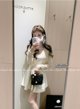 csk丘比特 “乖乖波点感”  肌理感面料显瘦夏季波点吊带裙