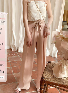 【尾数巨折】csk丘比特 小步舞曲 肌理感防晒宽松直筒裤凉凉裤