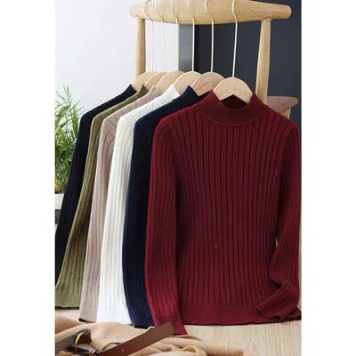 季装款厚春半高领身长袖针织打底885//885\\\\\X新10衫衣女修毛黑