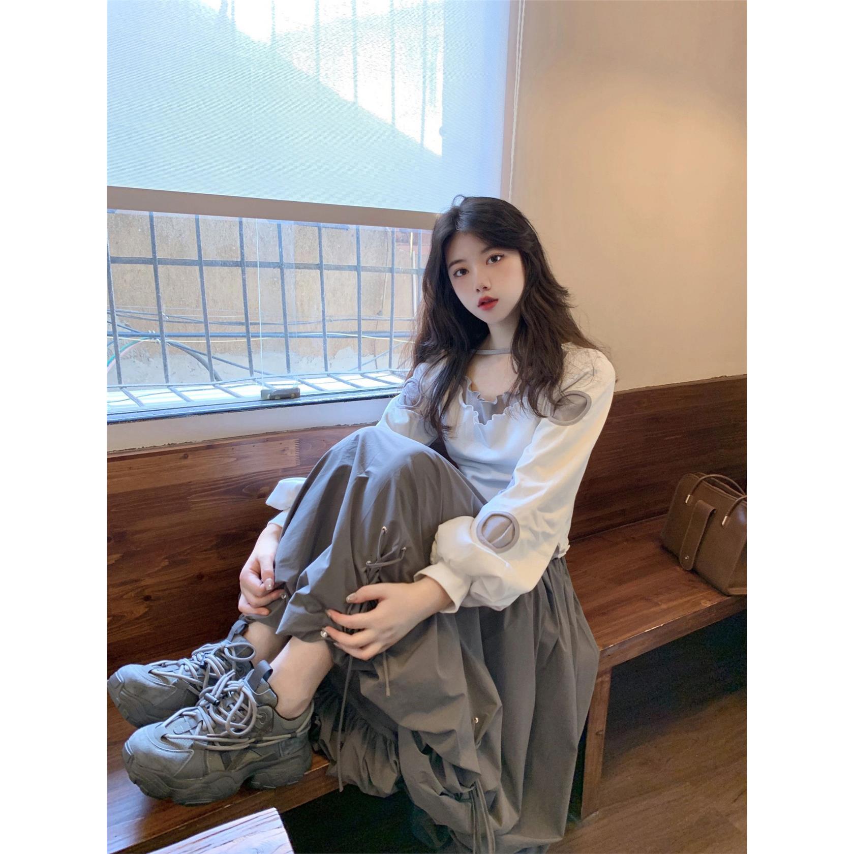 韩系早秋穿搭一整套女装图片