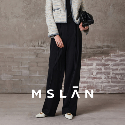 【修饰腿型】MSLAN秋活页直筒裤