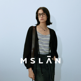 MGCW396 绑带轻薄毛织外套绑带休闲开衫 松弛纸片人 MSLAN25秋