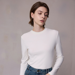 半高领质感针织衫 MSLAN百搭单品 针织打底衫 简约基础款 25秋季