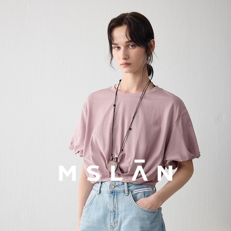 扭结收腰T恤|MSLAN休闲通勤风