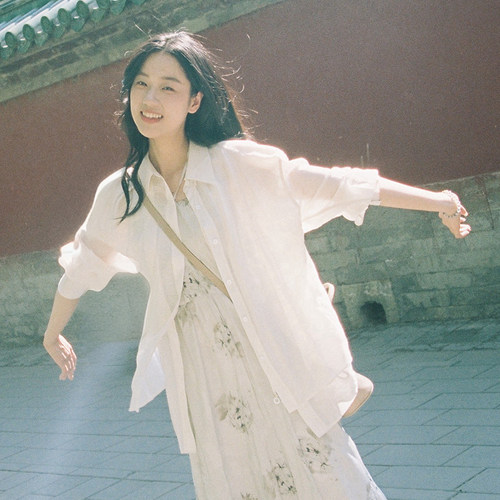 白月光/MSLAN气质落肩天丝衬衫