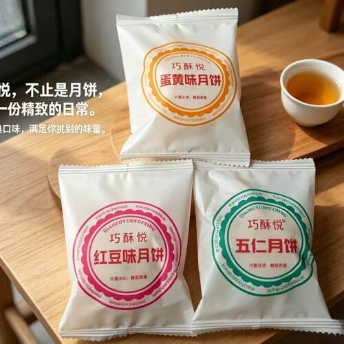 苏式酥皮月饼独立包装老式正宗