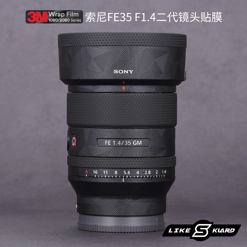 适用于索尼FE35 F1.4GM镜头保护贴膜SONY 35二代全包亚光磨砂贴纸 3C数码配件 屏幕保护膜 原图主图