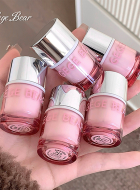 Gegebear小熊晶透锁光唇冻保湿水润易上色不沾杯玻璃镜面唇冻