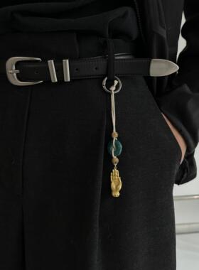 Goodluck原创《无畏》佛手印护身腰挂钥匙扣包挂手工编织招财挂件