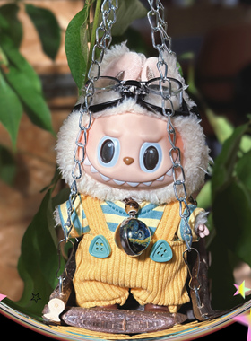 SPACE ITA原创拉布布秋千棉花娃娃场景道具