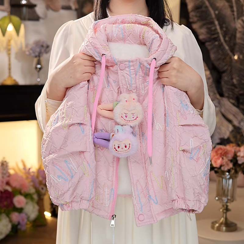 秋季新款儿童时尚多巴胺连帽外套中大童洋气彩色条纹上衣HCD313