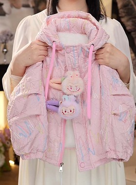 秋季新款儿童时尚多巴胺连帽外套中大童洋气彩色条纹上衣HCD313