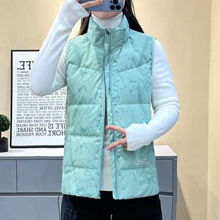 羽绒服男马甲休闲情侣印花坎肩马夹背心鸭绒外套 2022冬季 新款