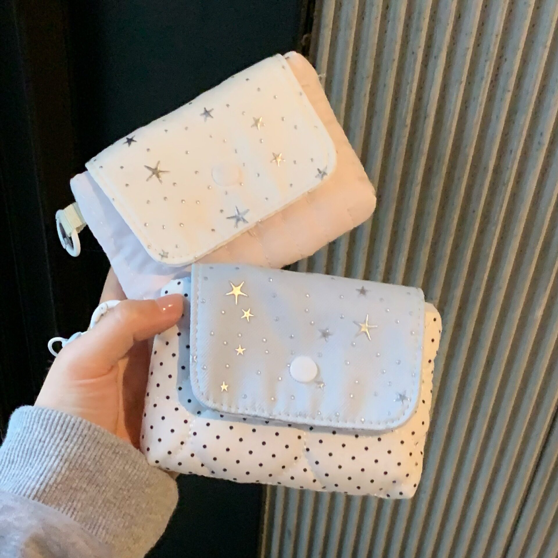 韩系星星收纳包高颜值外出便携收纳袋随身化妆品口红杂物零钱包包