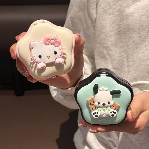 可爱猫KT双层带镜首饰收纳盒