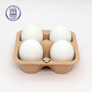 小印匠3D打印鸡蛋纸托解压按键玩具可爱治愈桌面摆件试轴器小礼物