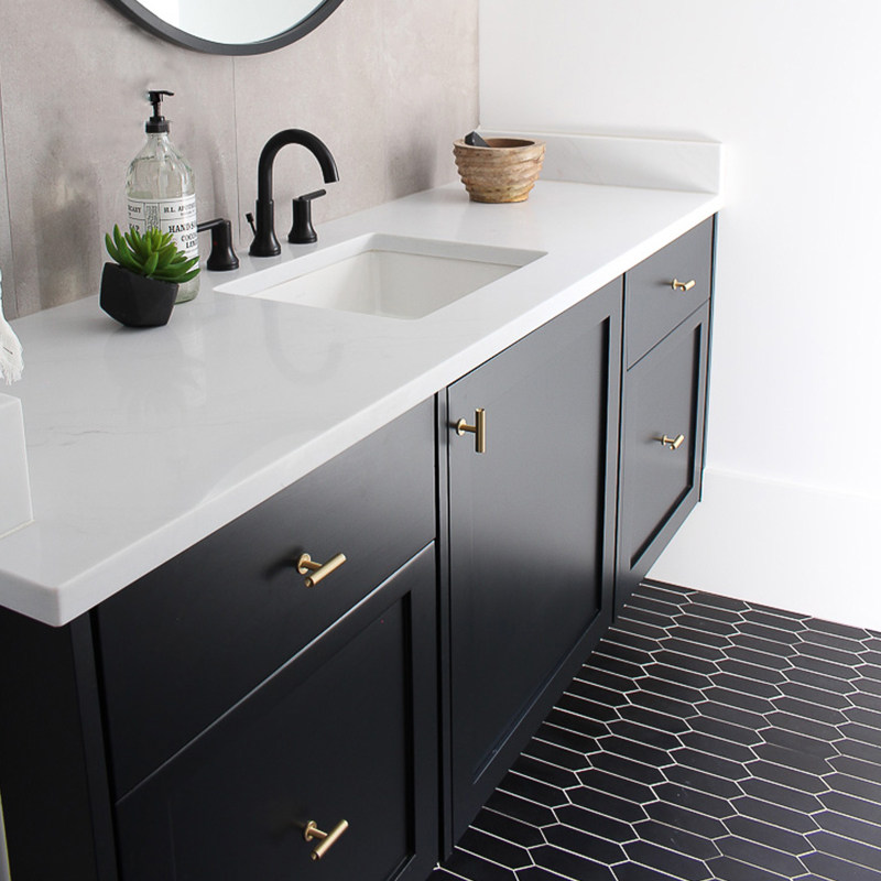 法式中古风浴室柜组合烤漆卫生间黑色洗漱台洗手台盆柜洗脸盆卫浴