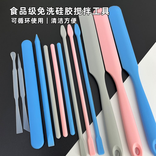 反复使用免洗硅胶搅拌棒刮刀