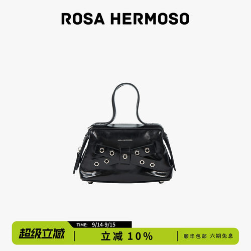 ROSA HERMOSO/珞赫UNA蝴蝶结斜挎包女通勤简约风夏季新