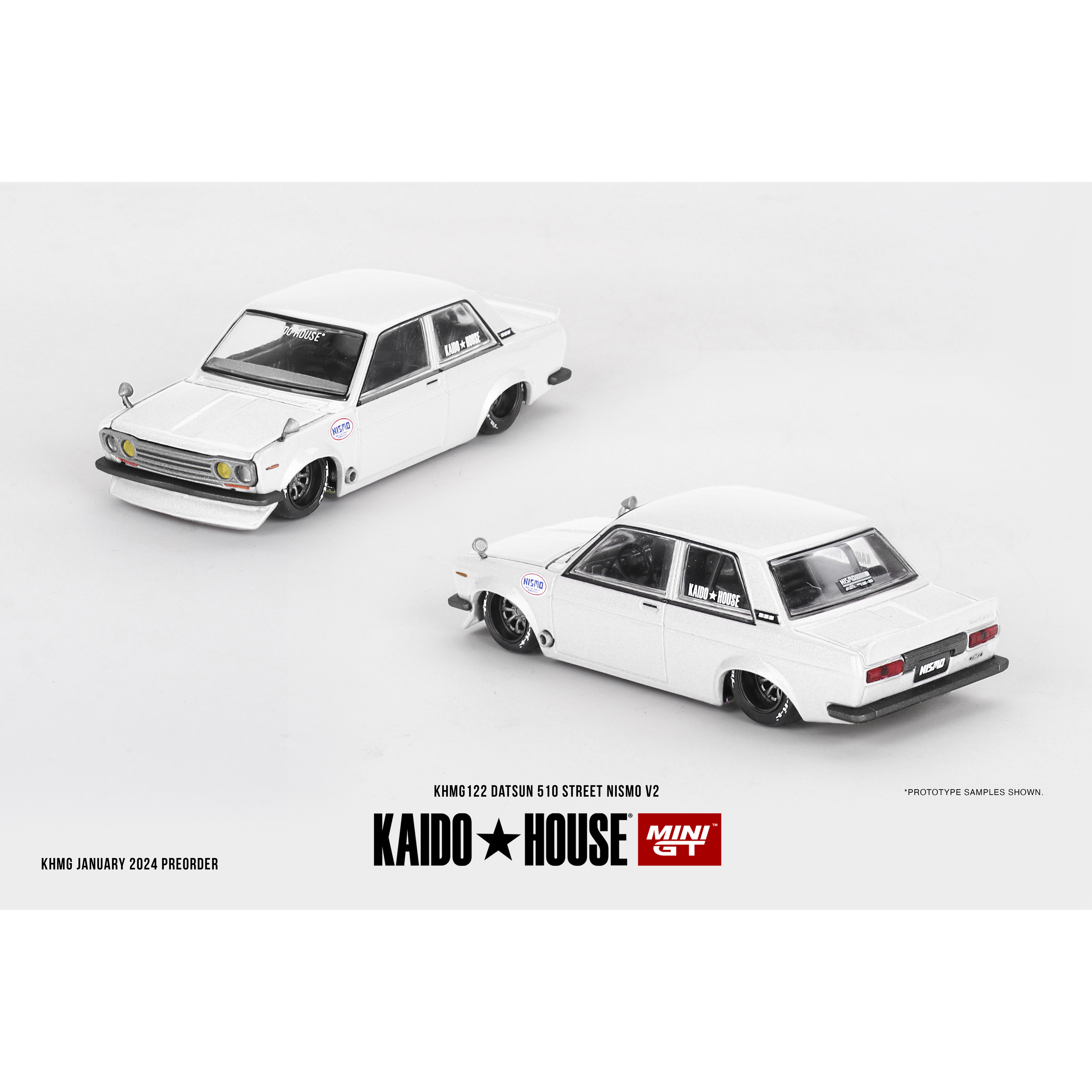 KaidoHouse122达特桑510白64车模